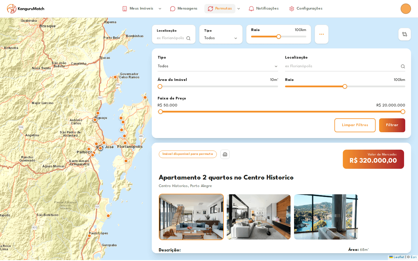 Personalize seus filtros de busca